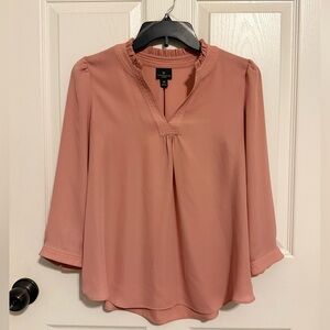 Worthington petite small pink/salmon blouse
